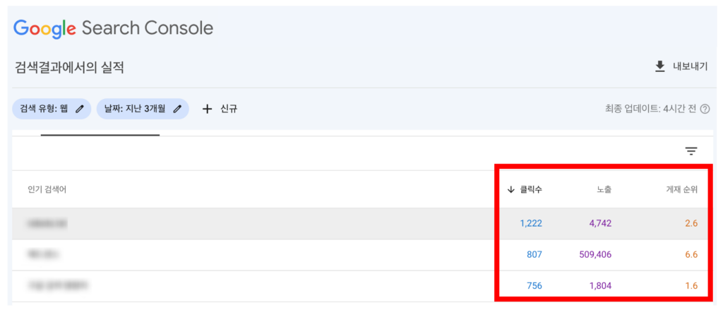 롱테일 키워드 찾는 방법 - 2. 구글 서치콘솔 활용