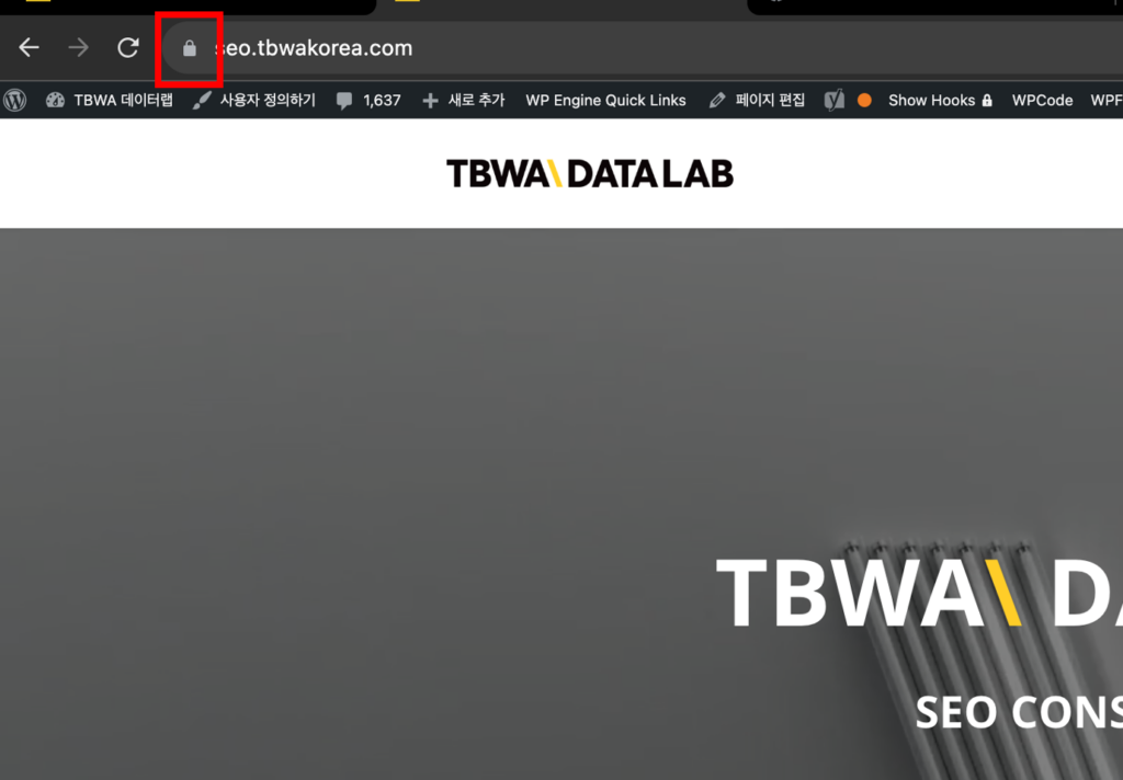 워드프레스-웹사이트-SSL
